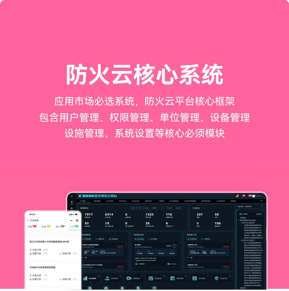 防火云核心系统(私有化必选)